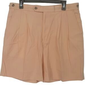 Champion Golf Shorts Mens Pleated Peachy/Pink Preppy Retro W34" Players by Van